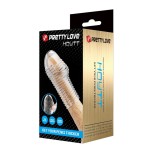 PRETTY LOVE - MANCHON PÉNIS HOTTT POUR UN PÉNIS PLUS ÉPAISSE TRANSPARENT